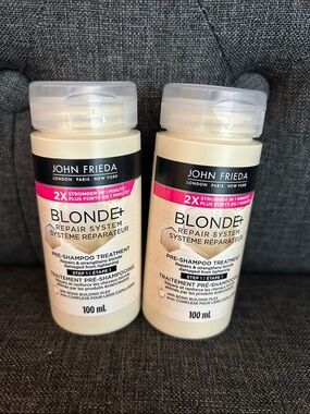 NEW 🆕 TWO John Frieda Blonde+ Repair System Pre-Shampoo Treatment